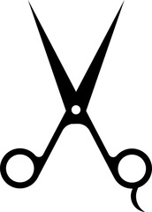Stylish hairdresser icon or symbol