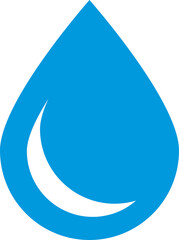 Water drop solid icon
