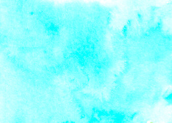 Abstract watercolor blue background. Blue sky. Hand drawn pastel grunge texture. With copy space for text or image