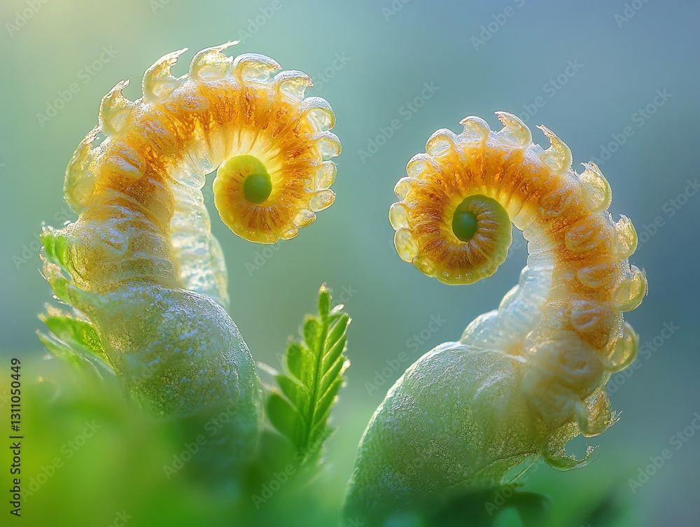 Poster macro photography of intricate nature patterns captured in motion