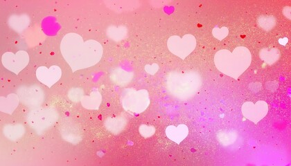 soft pink and red heart pattern on textured background with romantic glow, ideal for valentine's day designs and love themes