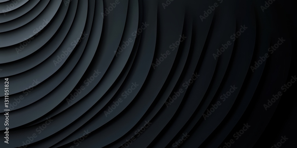 Poster geometric shadows: abstract layered textures and shapes create an eye-catching design of concentric 