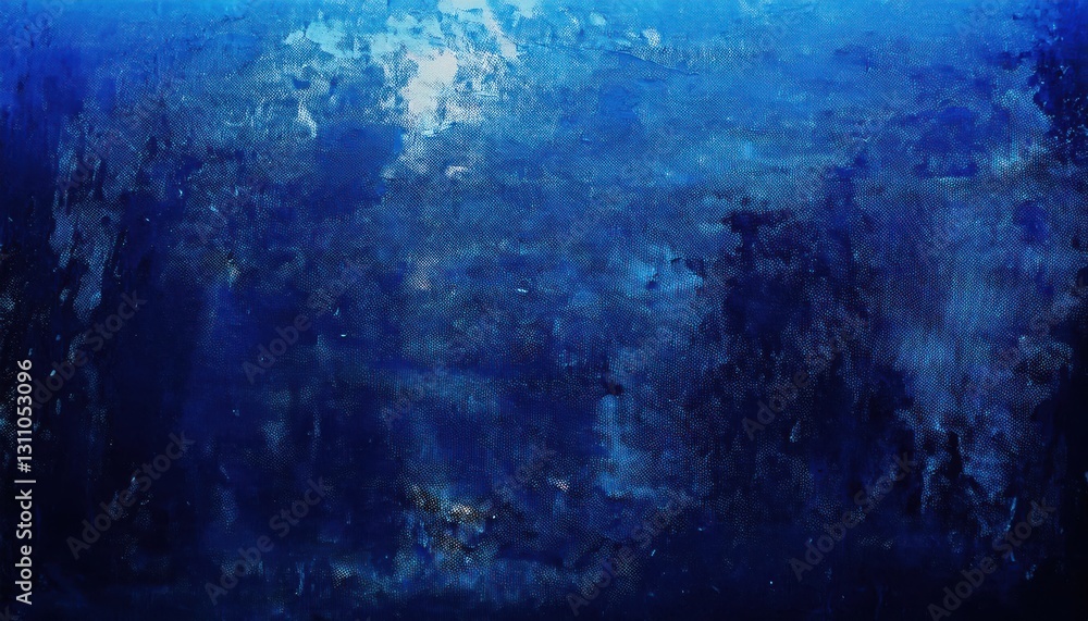 Aufkleber deep blue abstract texture with brushstroke patterns, perfect for ocean inspired design, modern back