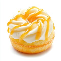 Banana gugelhupf isolate on white background