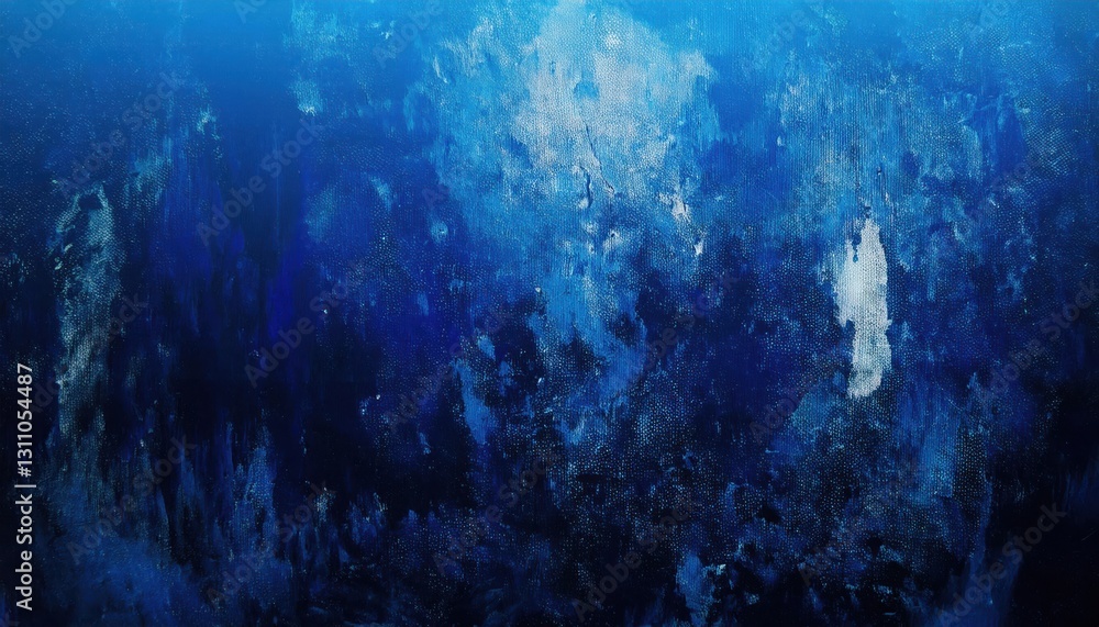 Aufkleber deep blue abstract texture with brushstroke patterns, perfect for ocean inspired design, modern back