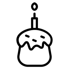 Bakery Bread Food Line Icon