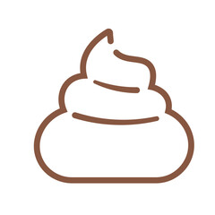 Cute Poop Doodle Illustration