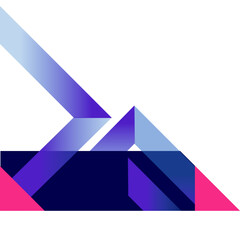 Gradient Geometric Business Corne