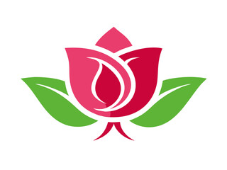 Elegant Black and White Rose Logo Design for Branding , Simple, stylized black and white rose logo, perfect for a brand needing a sophisticated, classic image.