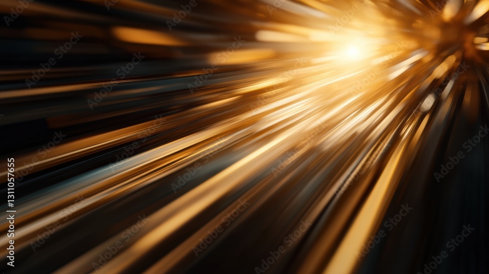 Poster radiant energy pulses through a dynamic zoom burst with a central glow generative ai