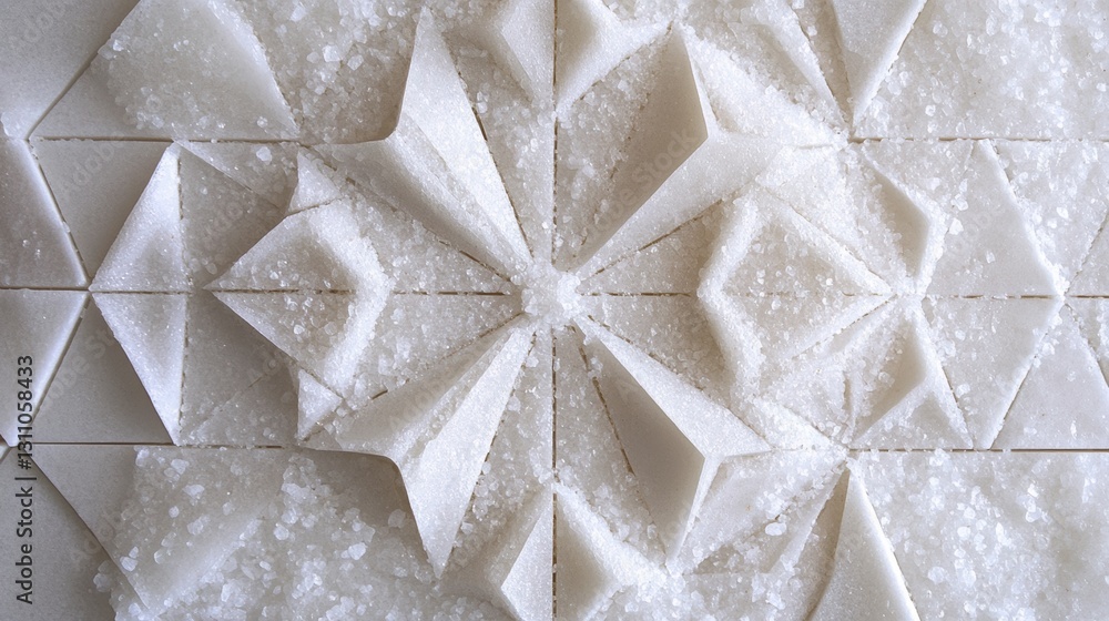 Aufkleber geometric delight: a close-up shot showcasing a stunning array of geometric shapes and patterns, rev