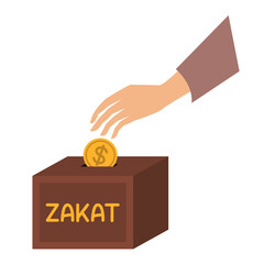 Islamic Zakat Illustration