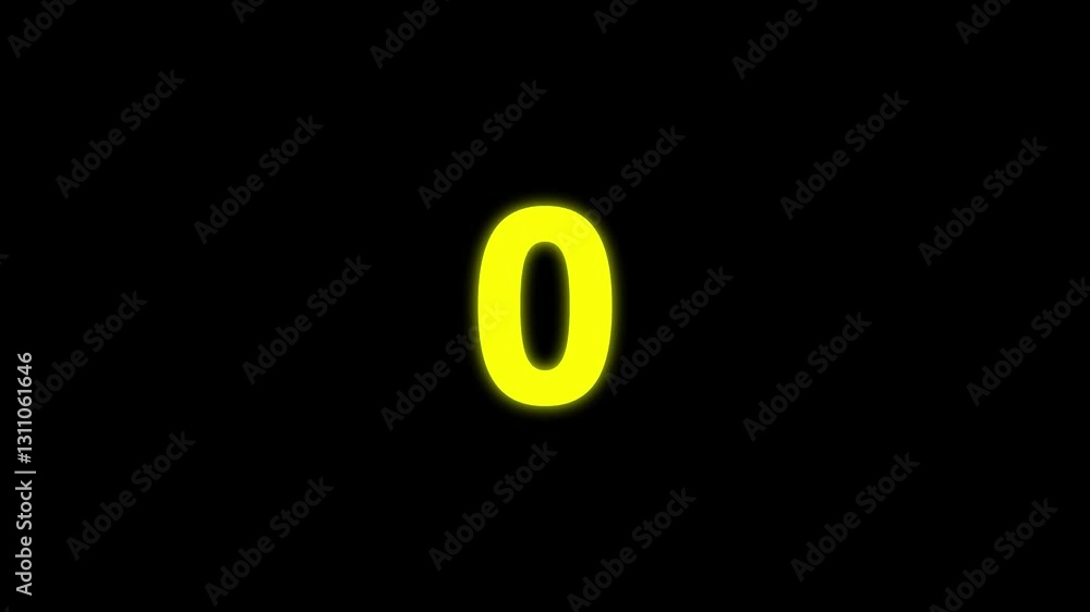 Poster stopwatch countdown timer animation . timer from 6 to 0 seconds.6 minutes countdown timer animation 