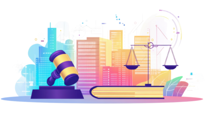 vector illustration of a city isolated on white background 