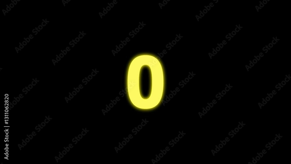 Poster stopwatch countdown timer animation . timer from 6 to 0 seconds.6 minutes countdown timer animation 