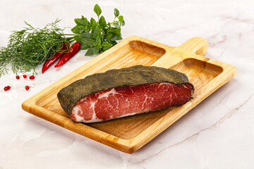 Delicous tasty dry pork jerky