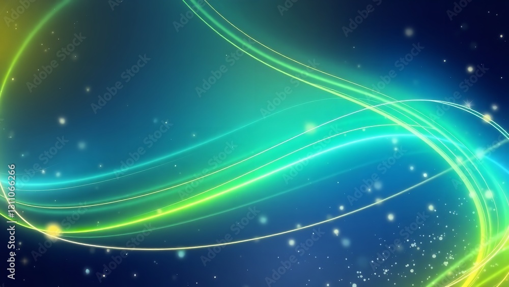 Poster a mesmerizing abstract background featuring fluid waves of vibrant colors.