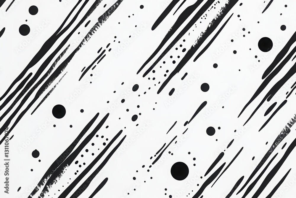 Poster black and white abstract background: a bold and dynamic abstract background featuring black brushstr