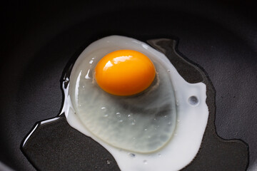 目玉焼きの調理