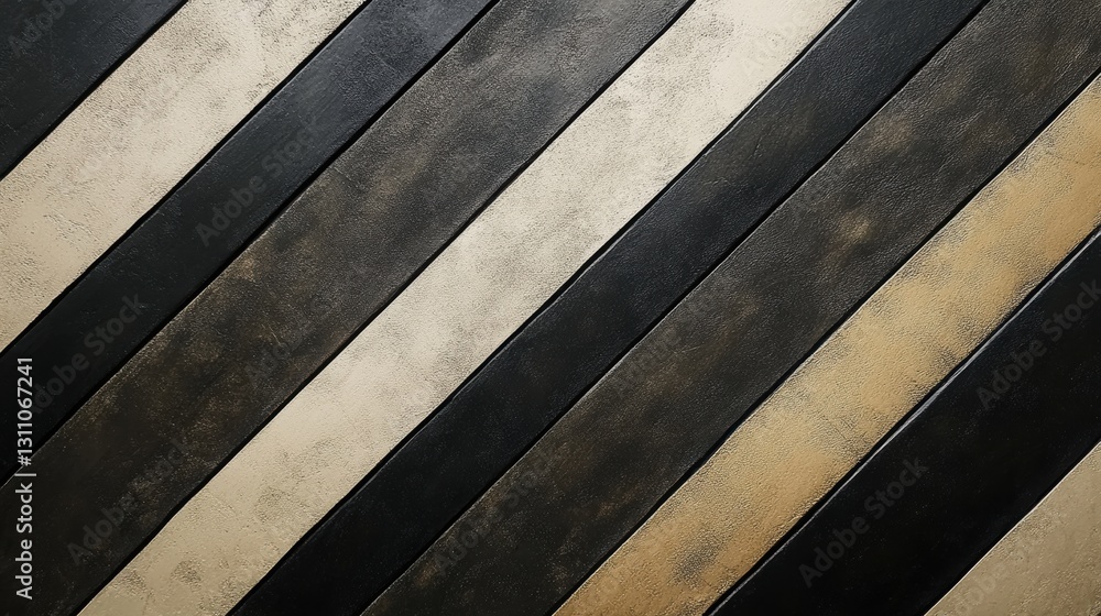 Aufkleber geometric pattern: striking diagonal lines of contrasting dark and light shades create a modern, tex