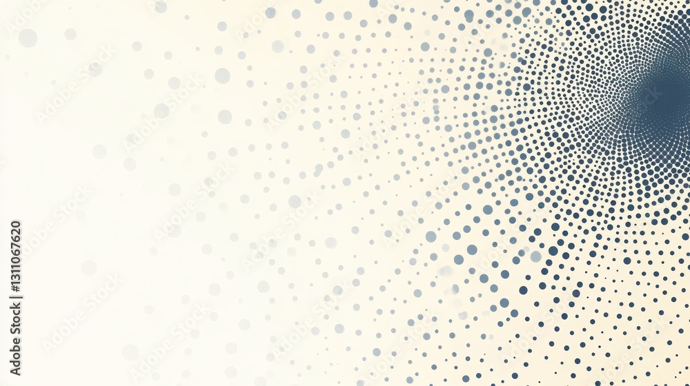Poster abstract dot pattern: an abstract design featuring a pattern of overlapping dots radiating outward f