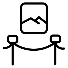 Art Gallery Museum Line Icon