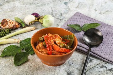 Thai Panang curry witn prawn