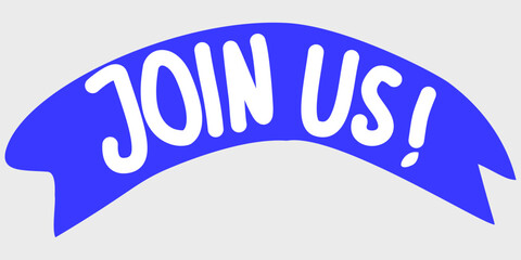 Join us banner vector illustration. Perfect for business illustration, infographic, banner social media.