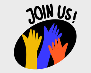 hands waving vector illustration. Perfect for business illustration, infographic, social media and banner