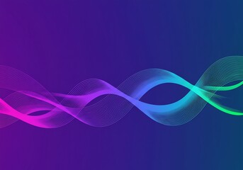 Abstract Colorful Waves Flowing Dynamically. AI Generated