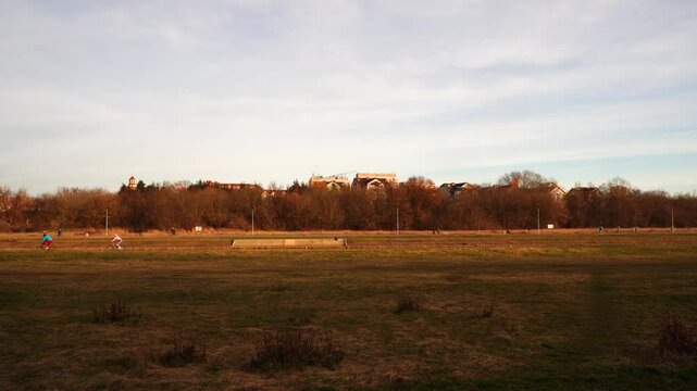 Warta river extension in Poznan, Poland. 