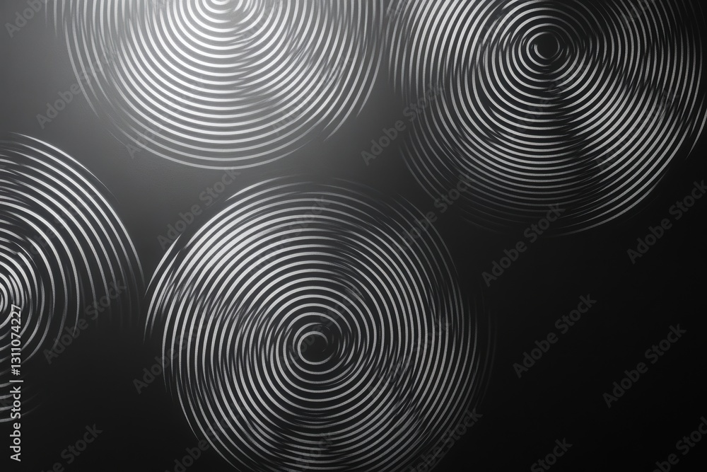 Poster concentric circles: a mesmerizing arrangement of concentric circles creating a sense of depth and mo