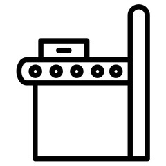 Museum Scanner Security Line Icon