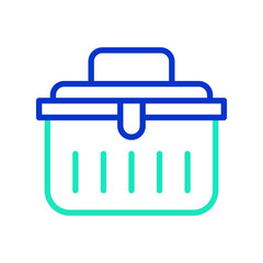 Tool Box outline dual color icon