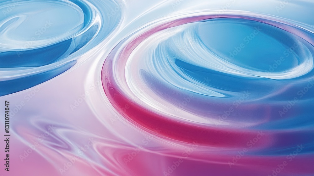 Poster abstract swirls: mesmerizing swirls of vibrant colors intertwine, creating a dynamic and fluid compo