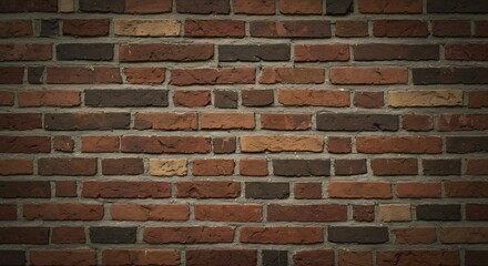 Obraz premium Rustic Brick Wall Texture Rich Warm Tones. AI Generated