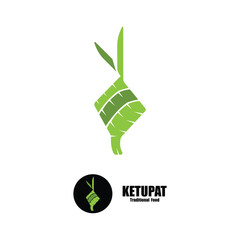ketupat icon logo vector graphic design illustration