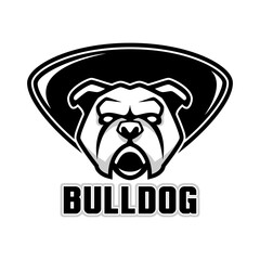 animal head logo emblem vector design monochrome