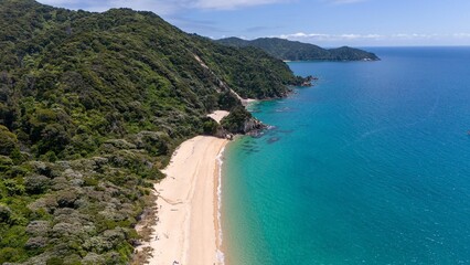 Pristine beach in Abel Tasman National Park