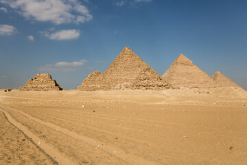 The Giza pyramid complex in Egypt