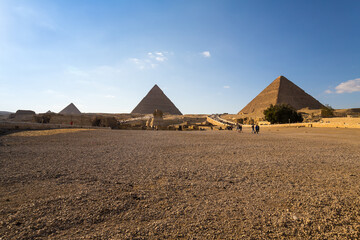 The Giza pyramid complex in Egypt