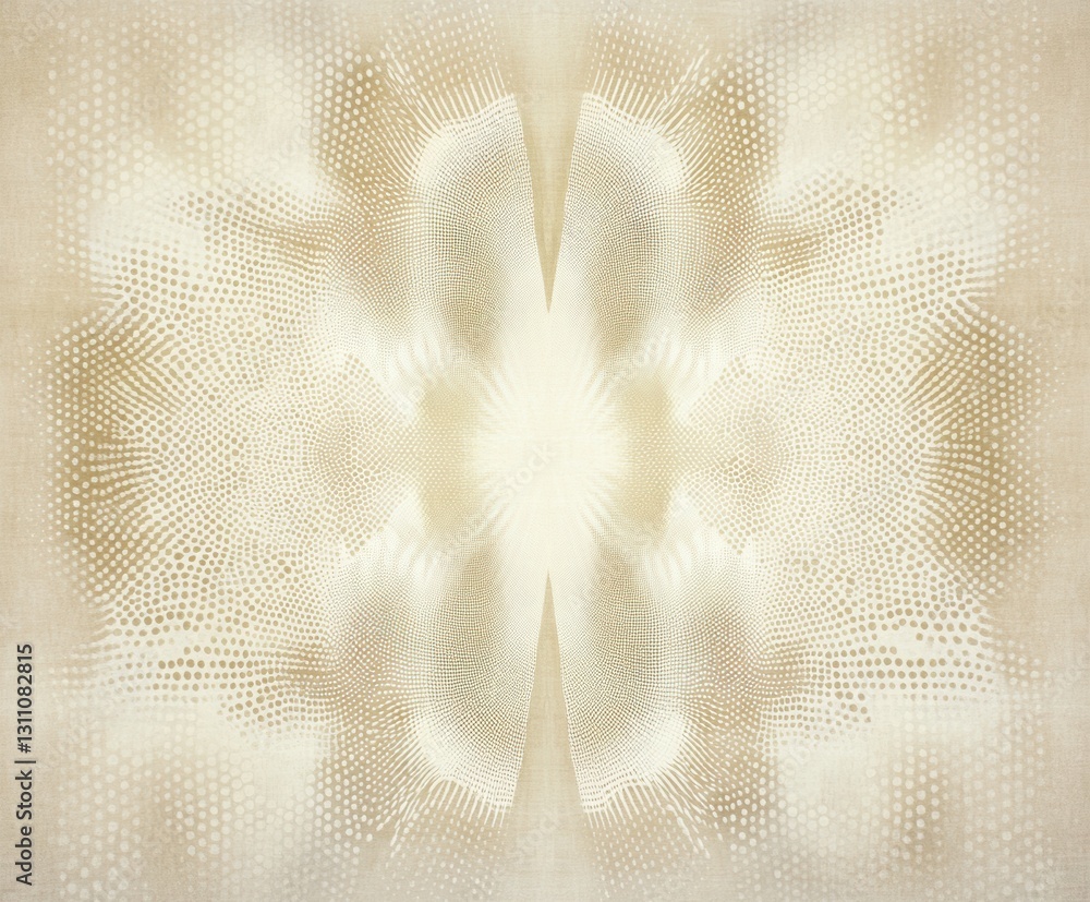 Poster abstract textured symmetry: an intricate symmetrical pattern featuring subtle textures, gradients, a
