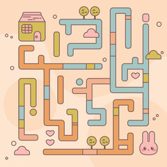 Square maze background