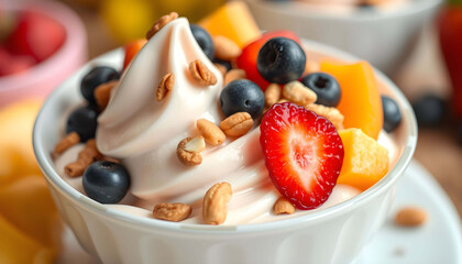 Yoghurt With Fruits And Nuts