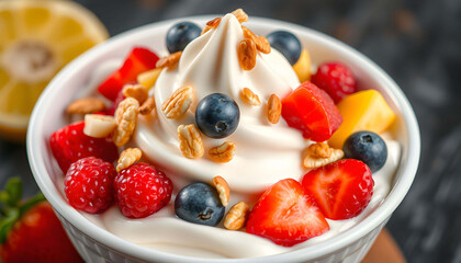Yoghurt With Fruits And Nuts