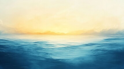 Obraz premium Gradient from pale yellow to soft blue, calming and balanced 