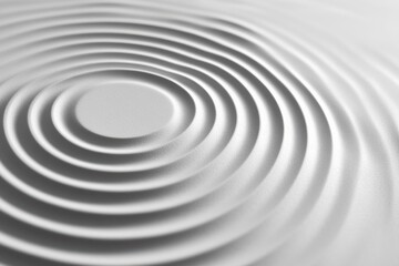 Fototapeta premium Abstract Ripple Effect: An artistic rendering of concentric circles, creating a dynamic ripple effect, symbolizing motion, sound, and energy in a modern and minimalist design.