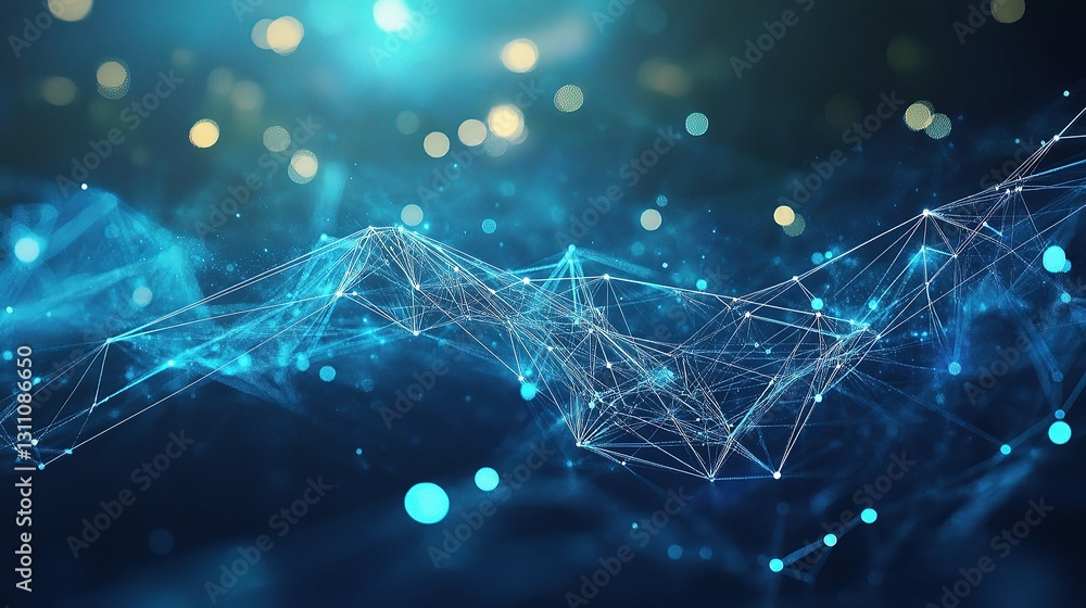 Aufkleber abstract technology background with lines and high-tech patterns