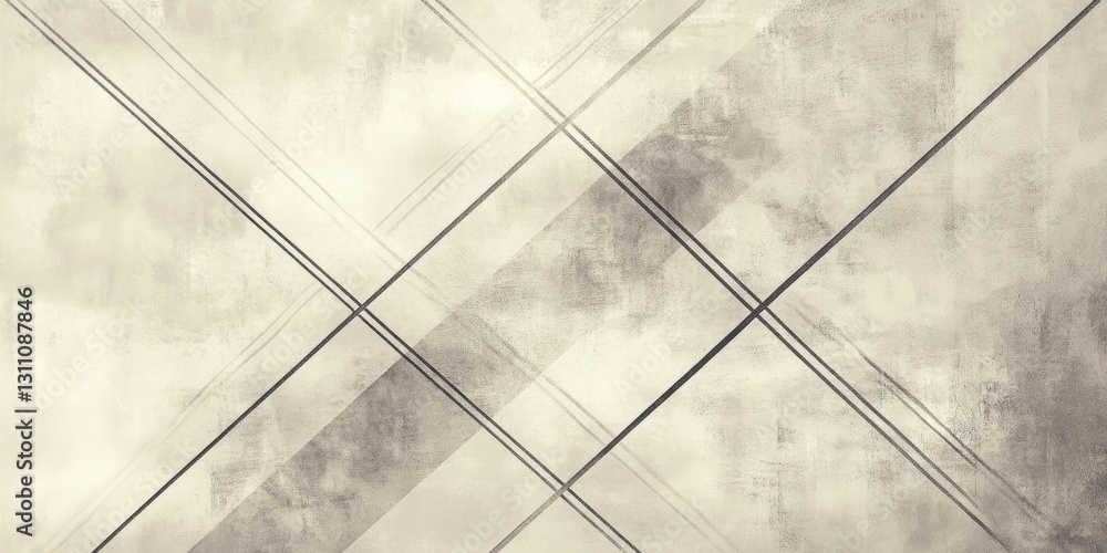 Poster abstract geometric pattern: minimalist artwork featuring a complex, interconnected pattern of lines 