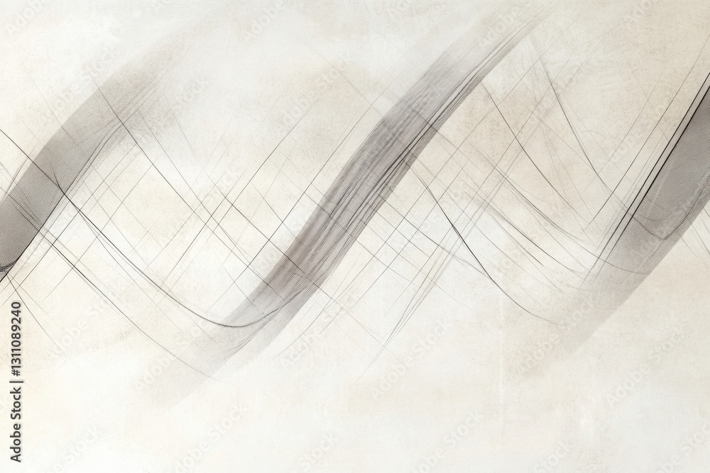 Aufkleber abstract wave patterns: elegant, flowing wave patterns dance gracefully across a soft, textured back